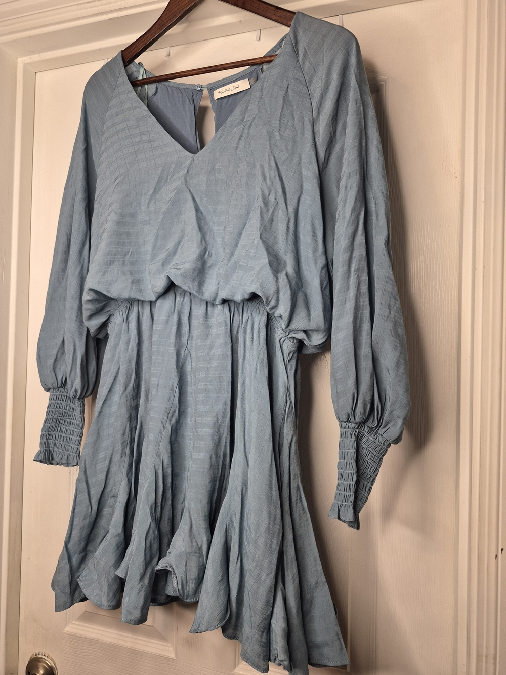 Mustard Seed Light Blue Casual Romper Large